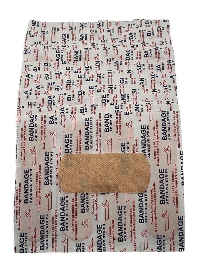 كومفرت أكسيس عبوة من 200 ضمادة لاصقة مرنة من القماش، شرائط ضمادات مريحة وجيدة التهوية، مقاس 1 بوصة × 3 بوصات، للإسعافات الأولية والعناية بالجروح والحماية. - Image 1